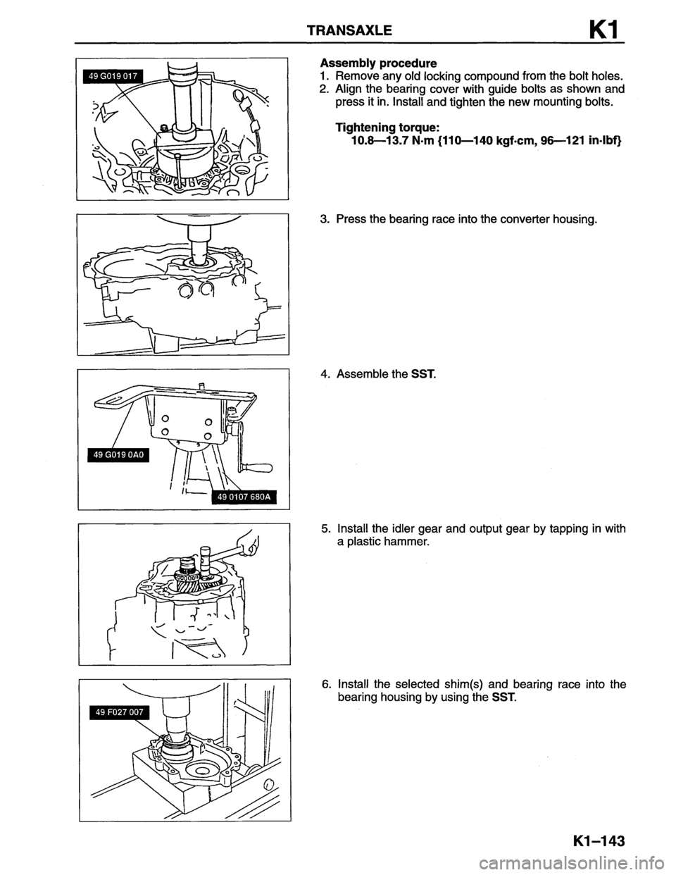 MAZDA MX-6 1996  Workshop Manual 