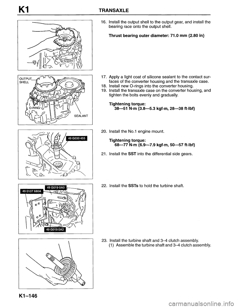 MAZDA MX-6 1996  Workshop Manual 