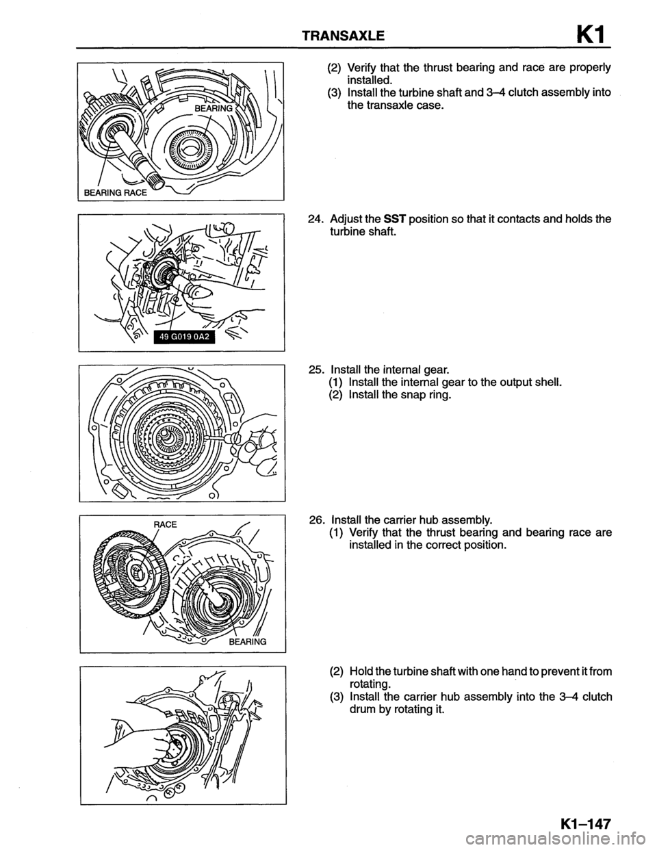 MAZDA MX-6 1996  Workshop Manual 