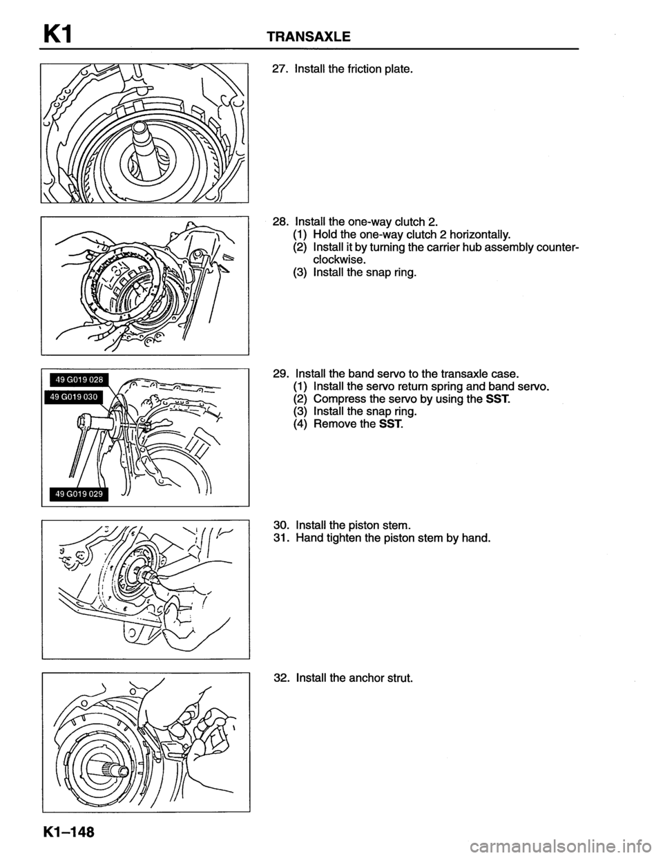 MAZDA MX-6 1996  Workshop Manual 