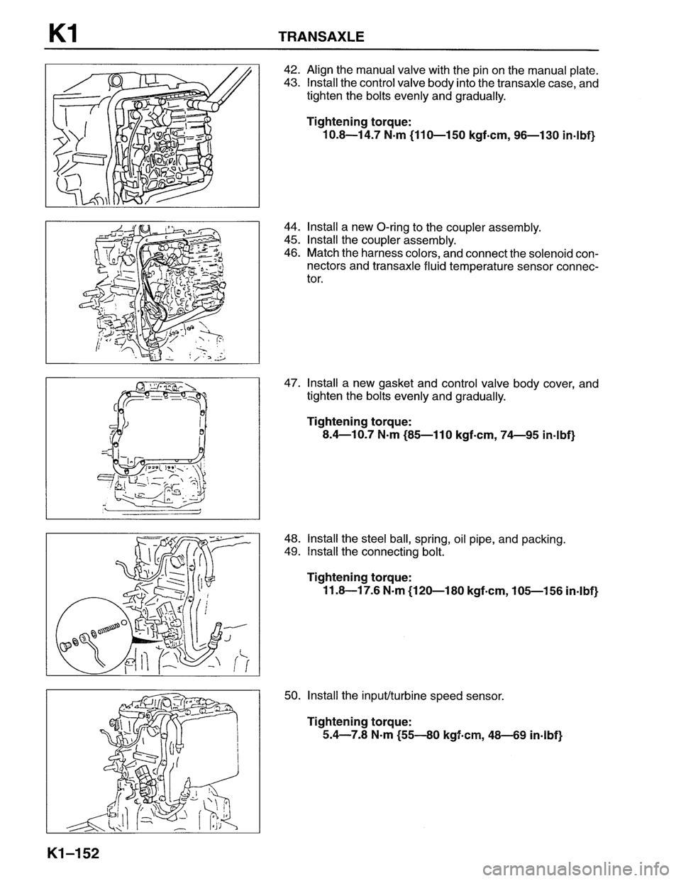 MAZDA MX-6 1996  Workshop Manual 
