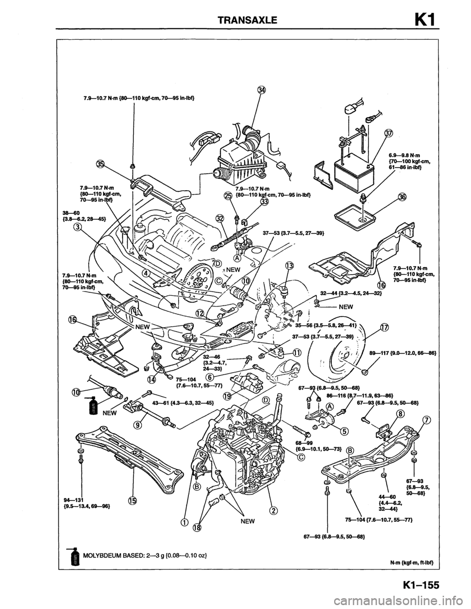 MAZDA MX-6 1996  Workshop Manual 
