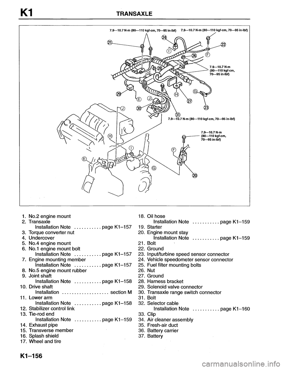 MAZDA MX-6 1996  Workshop Manual 