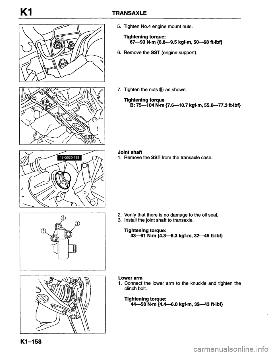 MAZDA MX-6 1996  Workshop Manual 