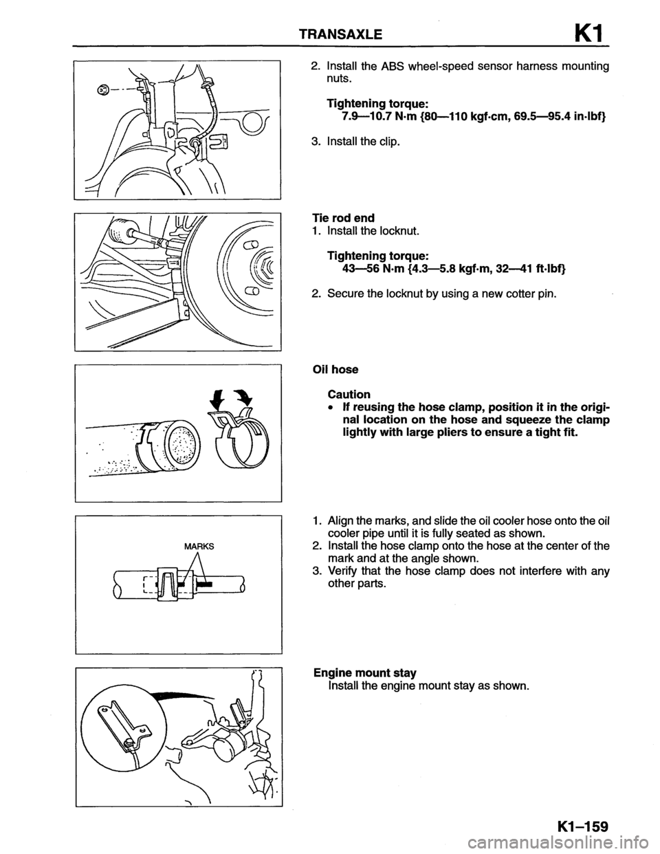 MAZDA MX-6 1996  Workshop Manual 