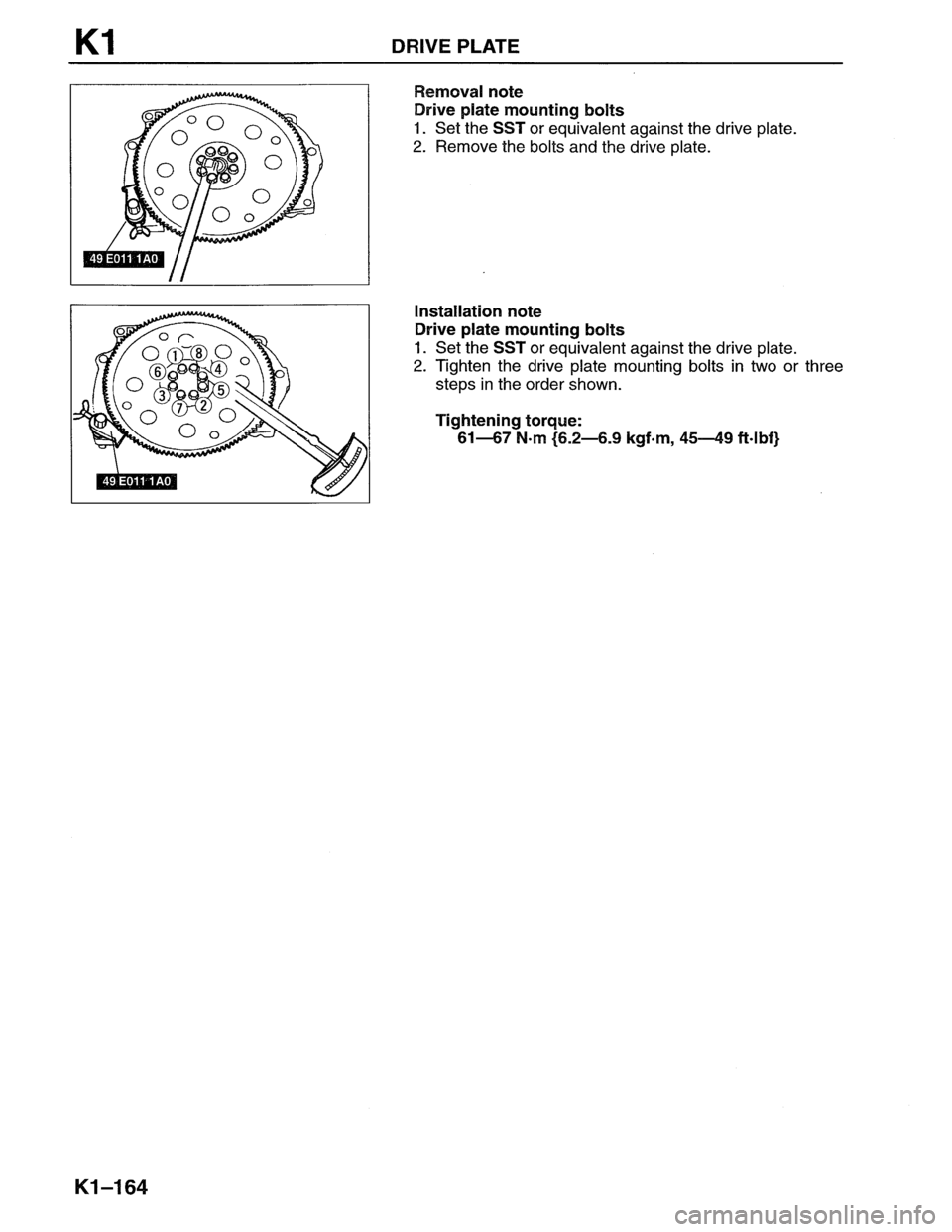 MAZDA MX-6 1996  Workshop Manual 