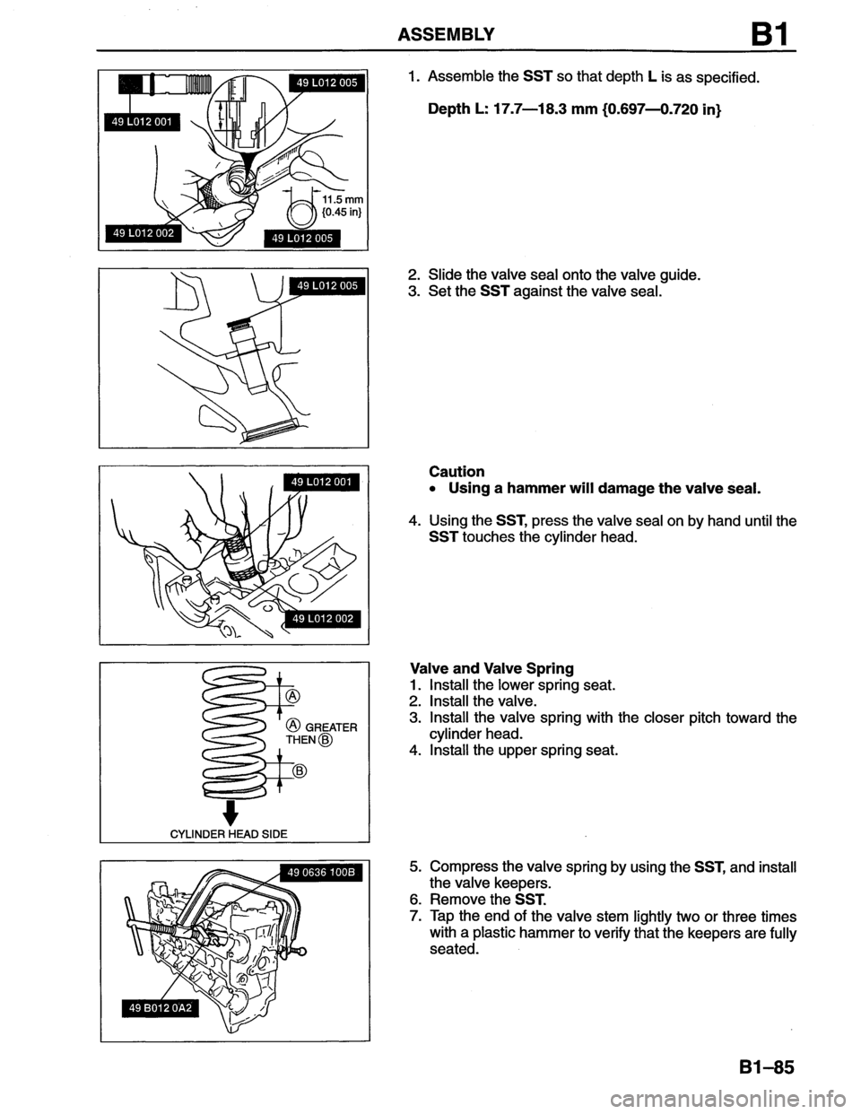MAZDA MX-6 1996  Workshop Manual 