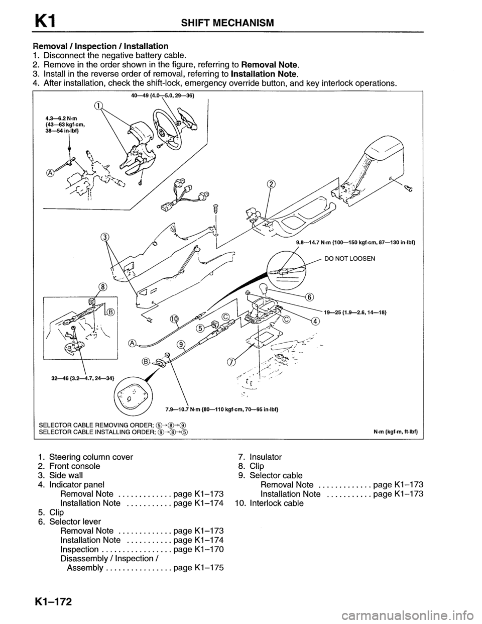 MAZDA MX-6 1996  Workshop Manual 