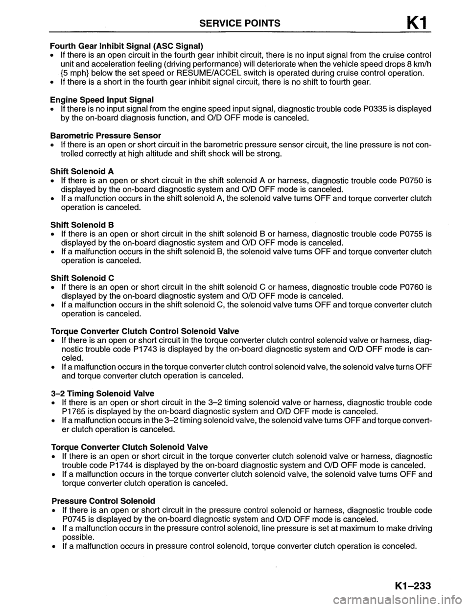 MAZDA MX-6 1996  Workshop Manual 