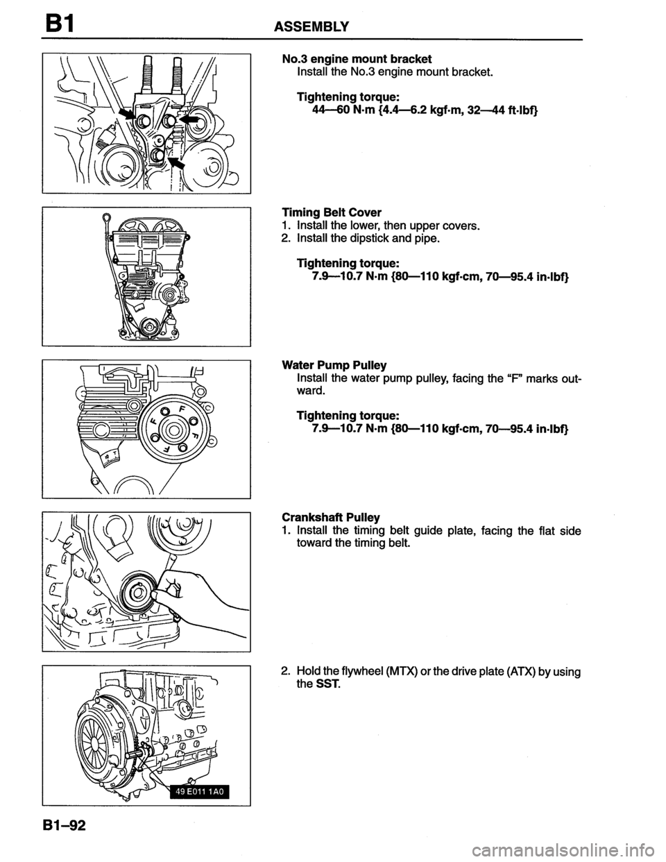 MAZDA MX-6 1996  Workshop Manual 