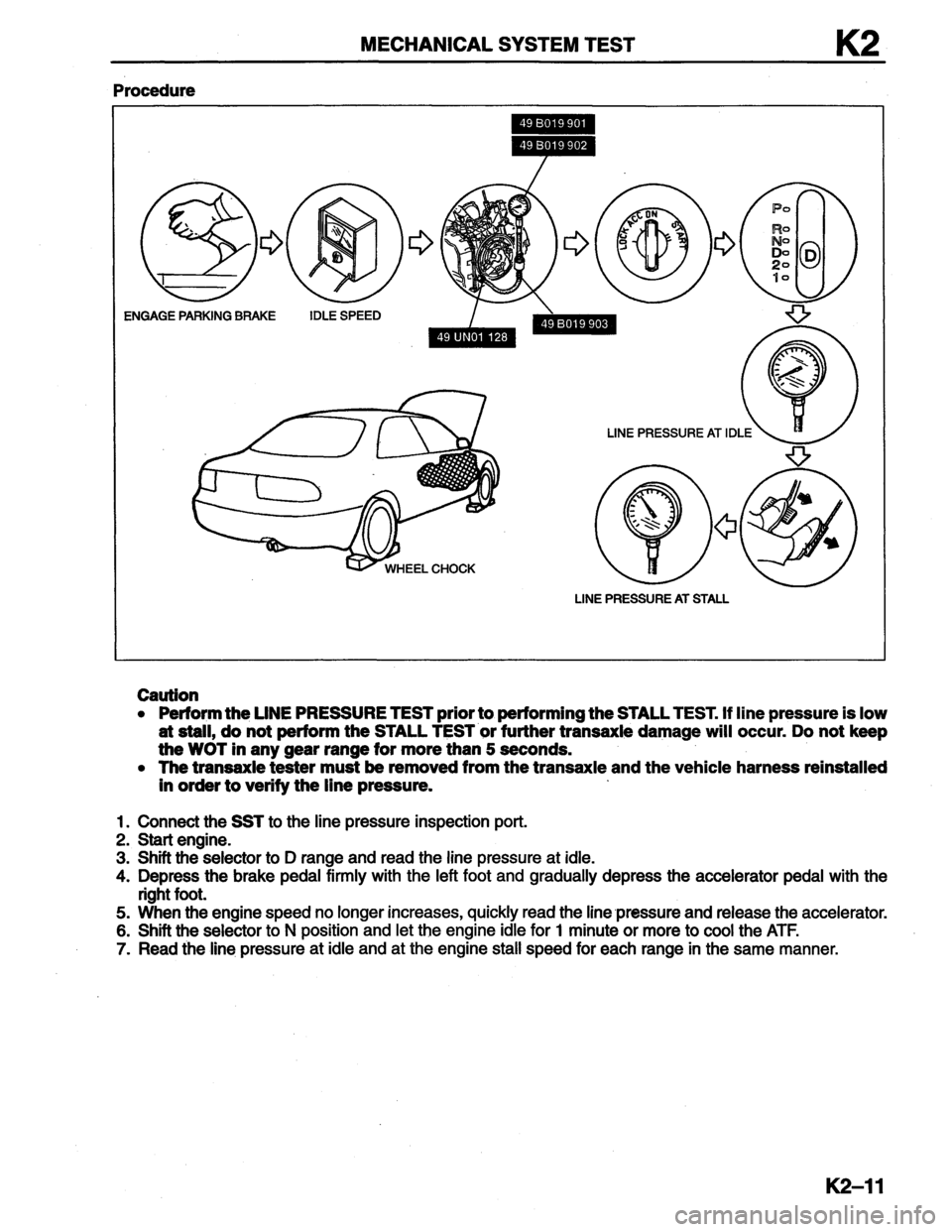 MAZDA MX-6 1996  Workshop Manual 