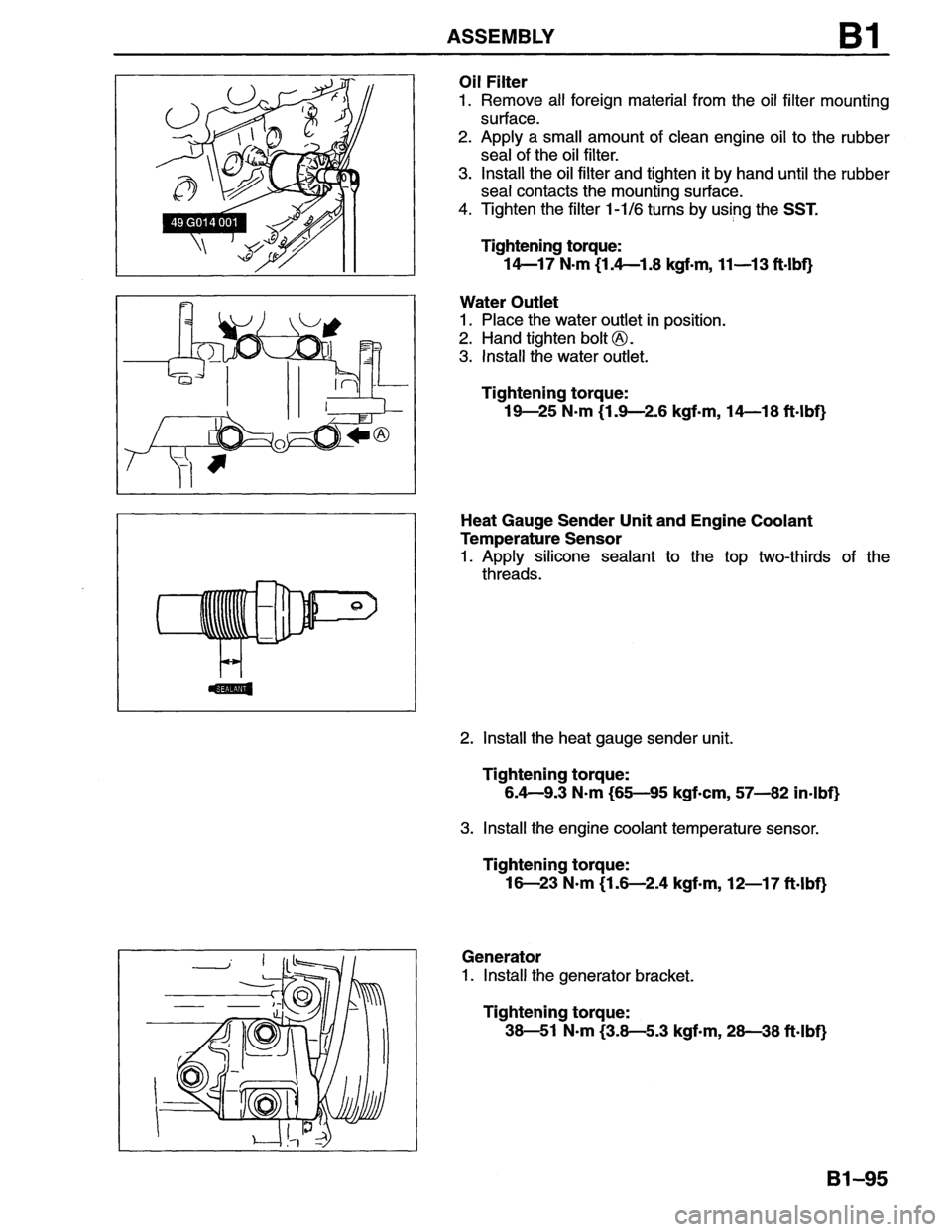 MAZDA MX-6 1996  Workshop Manual 