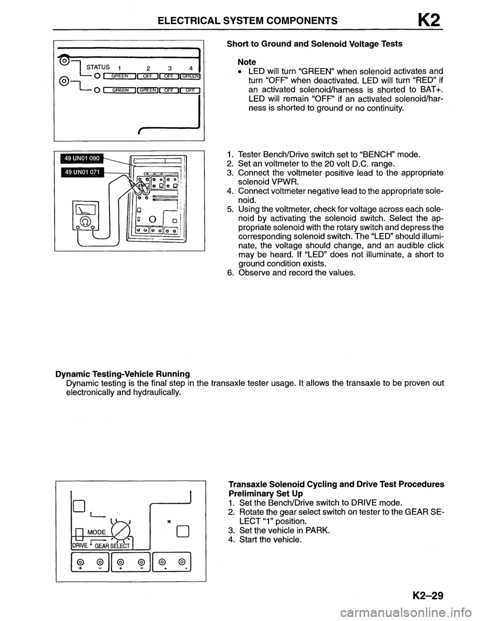 MAZDA MX-6 1996  Workshop Manual 