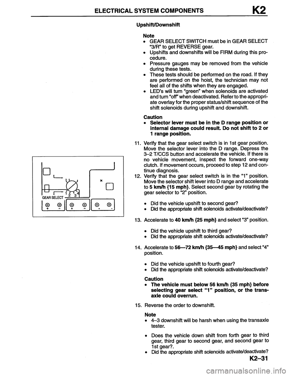 MAZDA MX-6 1996  Workshop Manual 