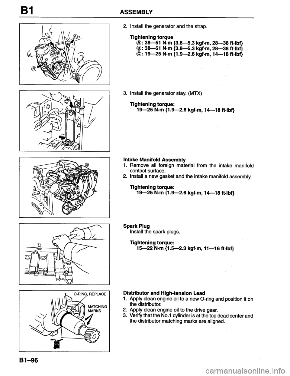 MAZDA MX-6 1996  Workshop Manual 