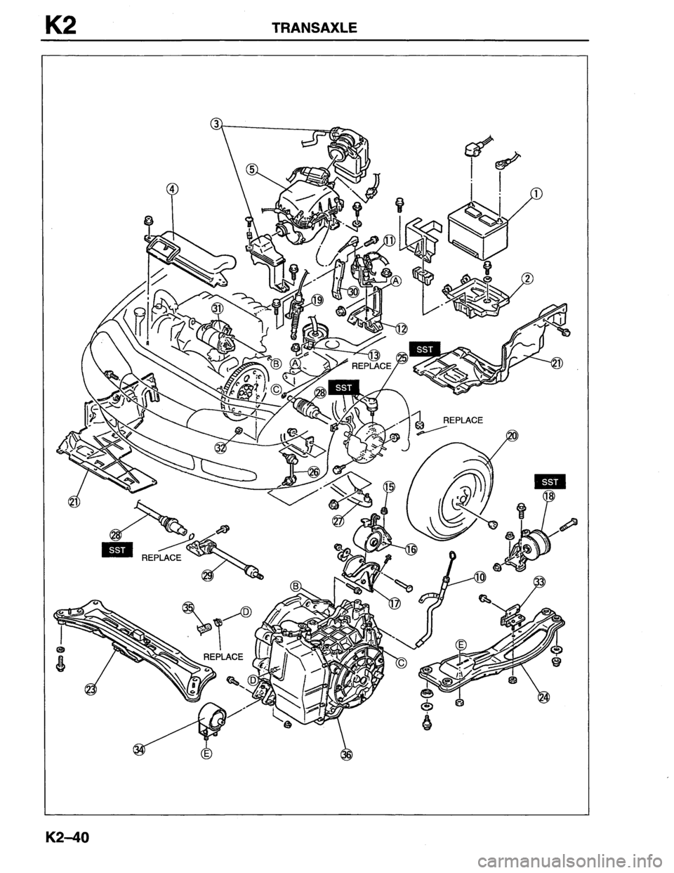MAZDA MX-6 1996  Workshop Manual 