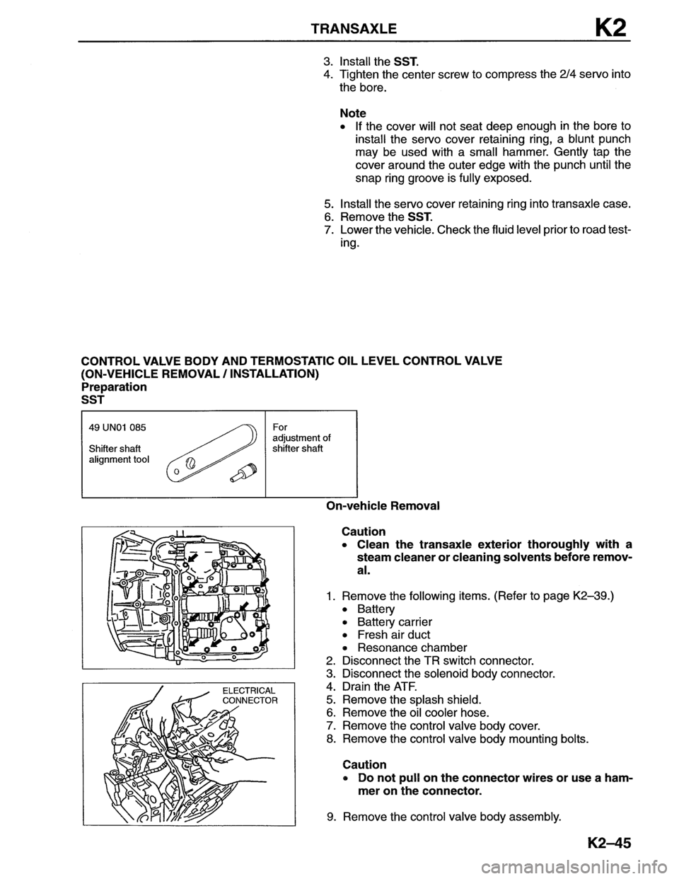 MAZDA MX-6 1996  Workshop Manual 