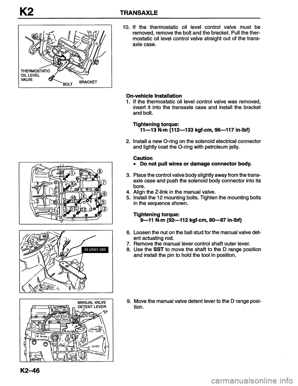 MAZDA MX-6 1996  Workshop Manual 