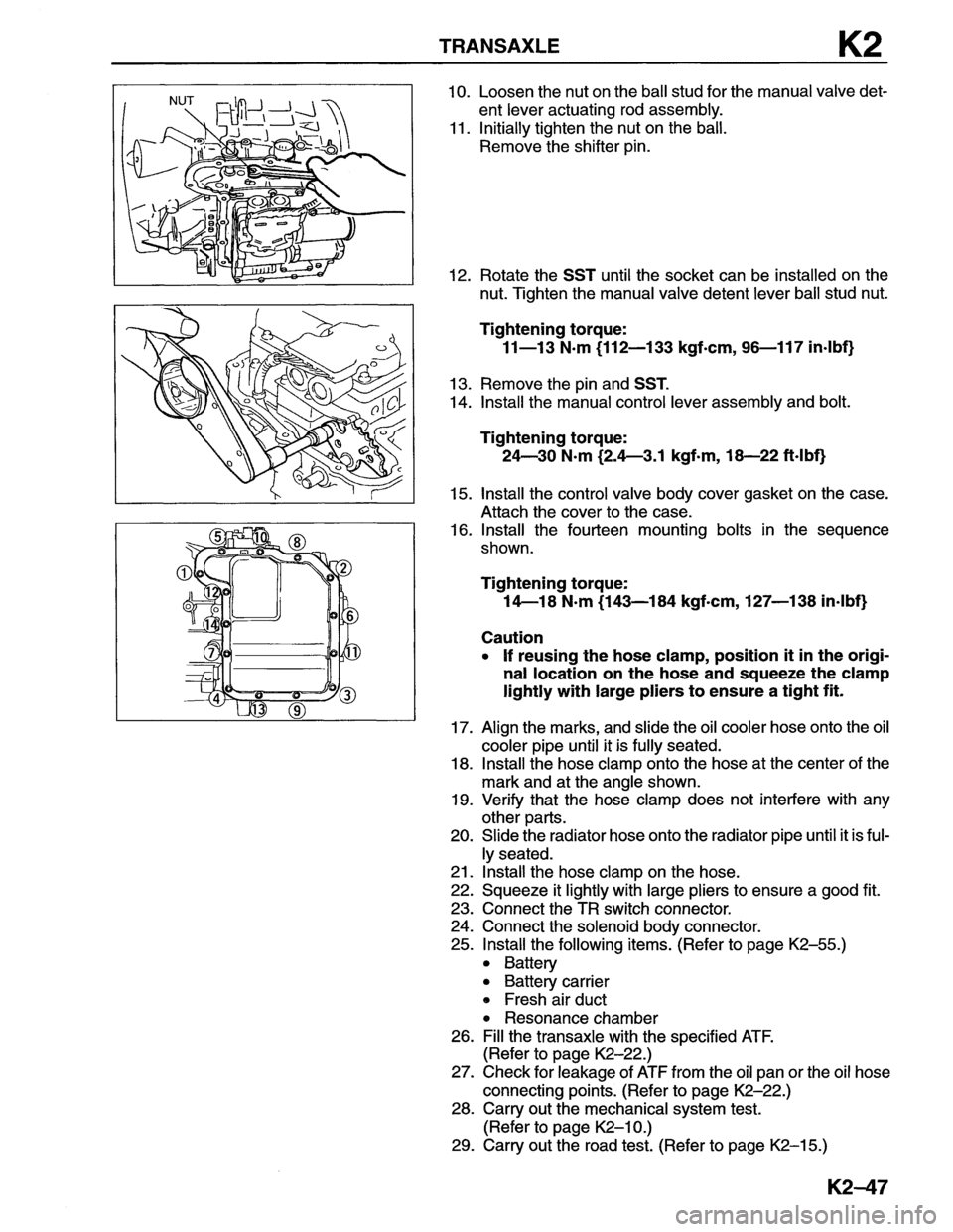 MAZDA MX-6 1996  Workshop Manual 