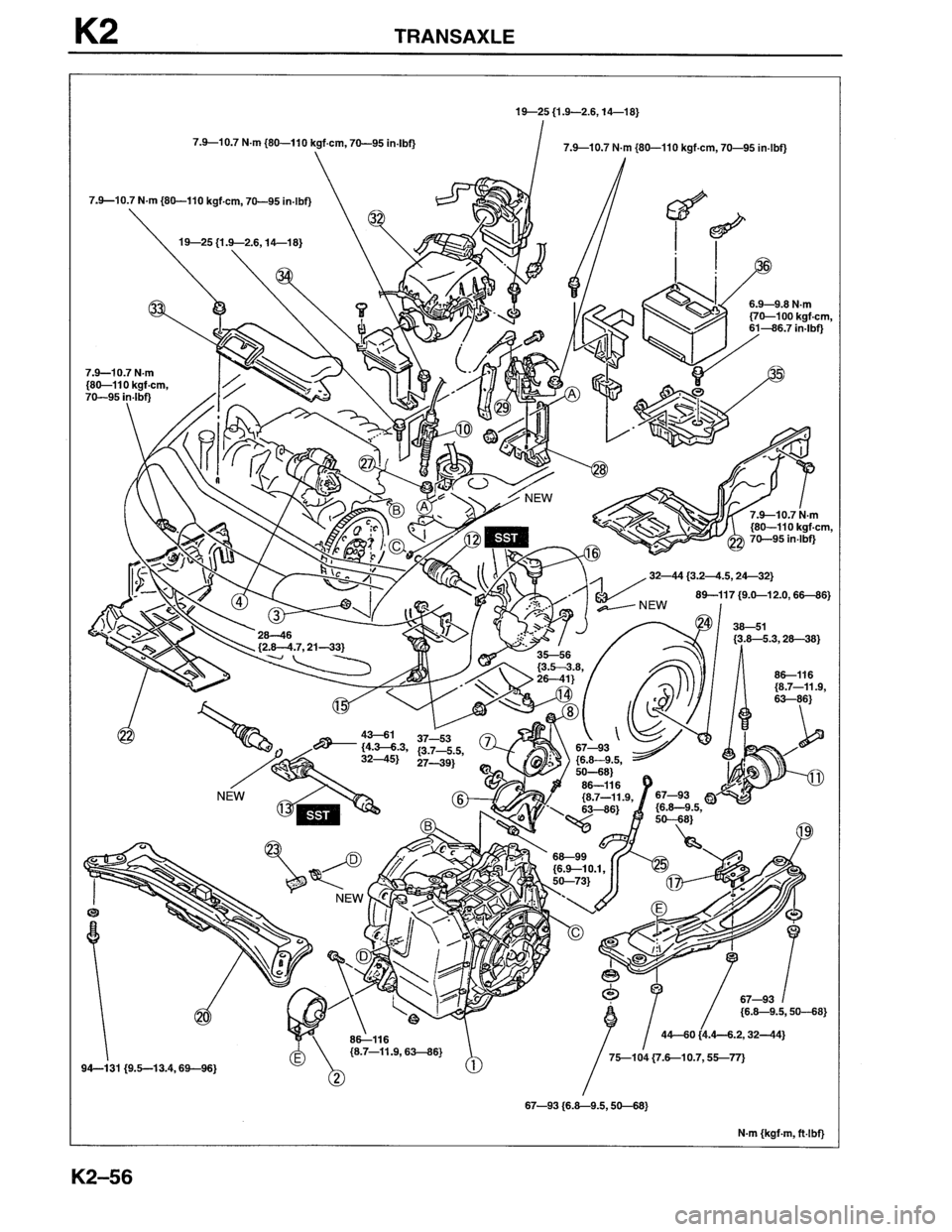 MAZDA MX-6 1996  Workshop Manual 