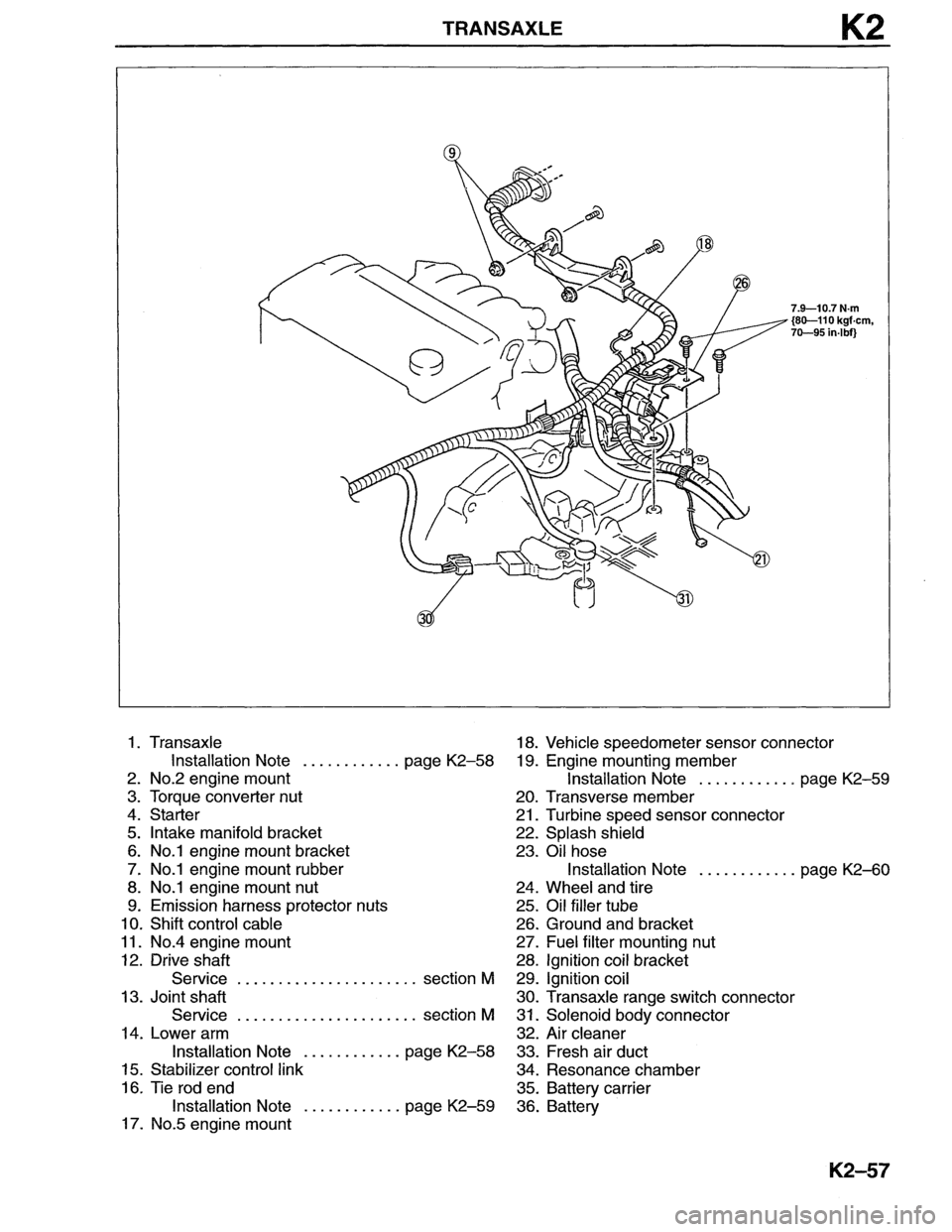 MAZDA MX-6 1996  Workshop Manual 