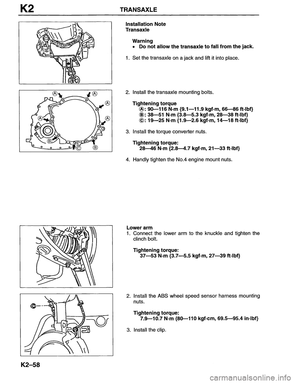 MAZDA MX-6 1996  Workshop Manual 