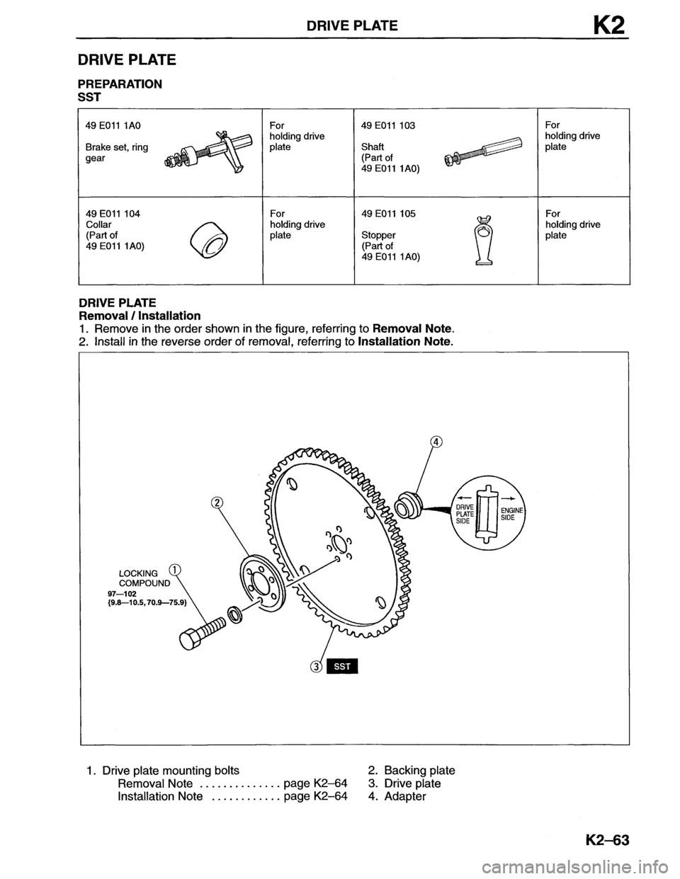 MAZDA MX-6 1996  Workshop Manual 