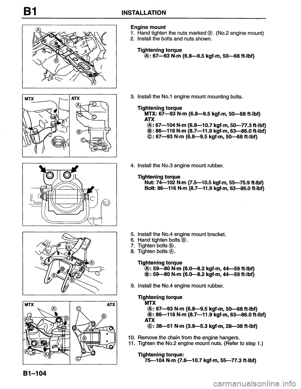 MAZDA MX-6 1996  Workshop Manual 