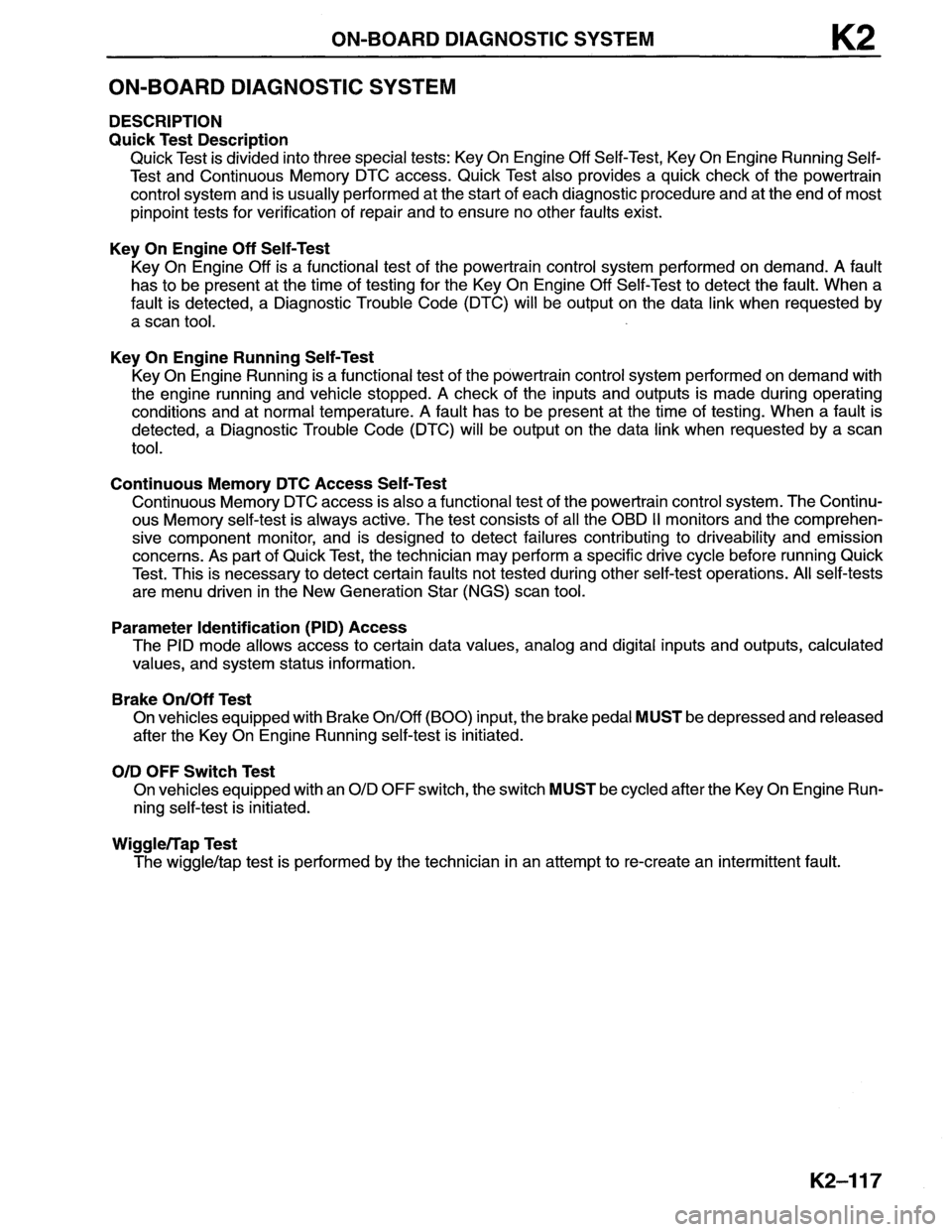 MAZDA MX-6 1996  Workshop Manual 