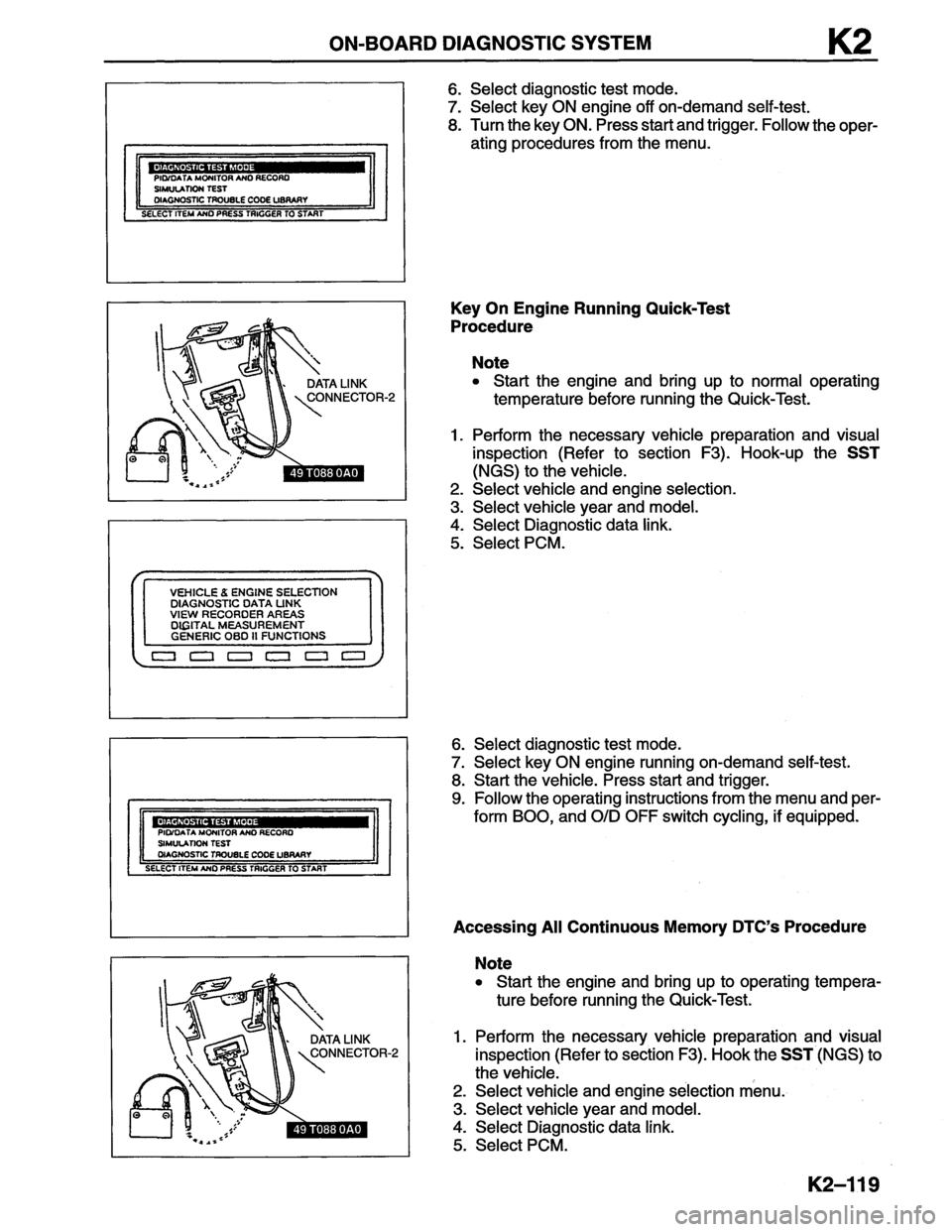 MAZDA MX-6 1996  Workshop Manual 
