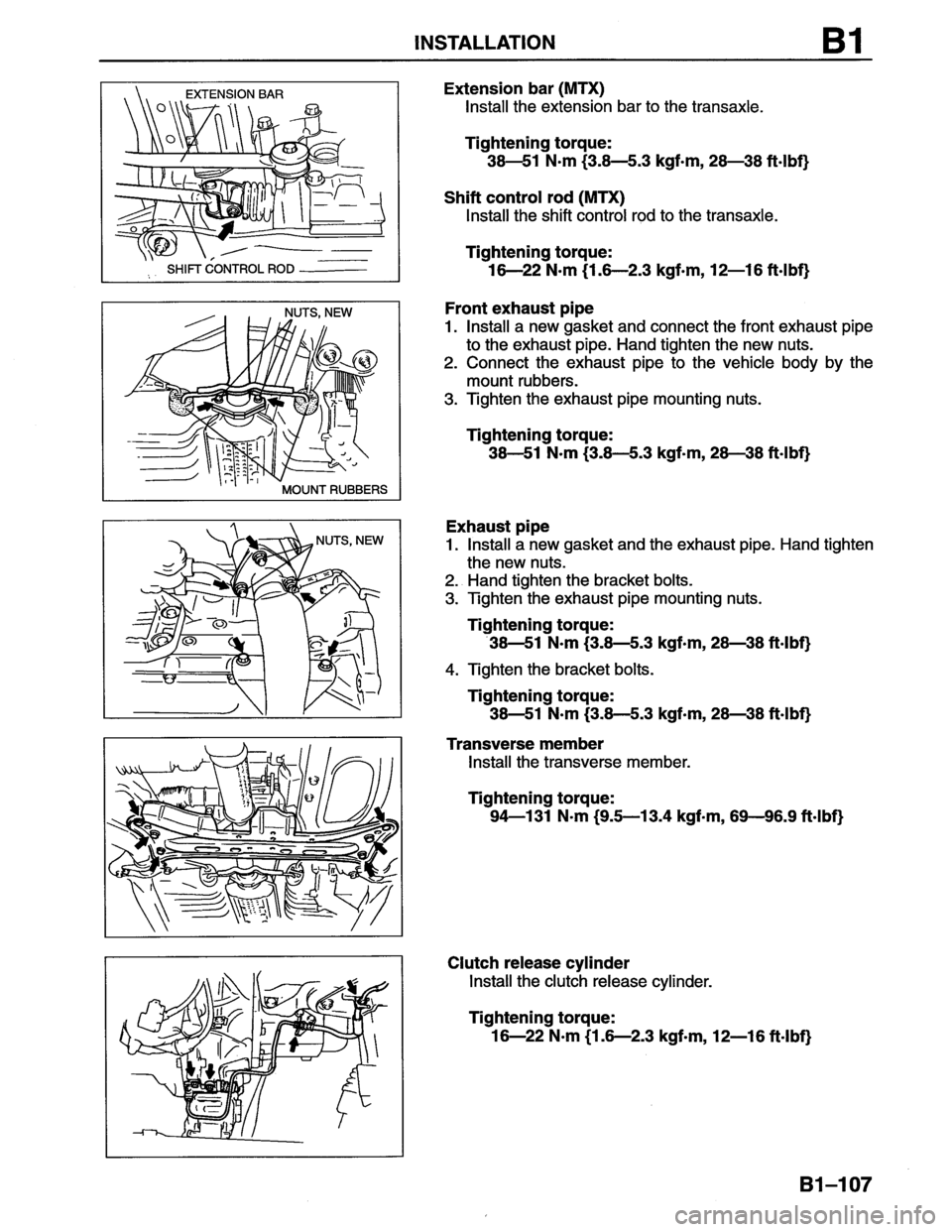 MAZDA MX-6 1996  Workshop Manual 