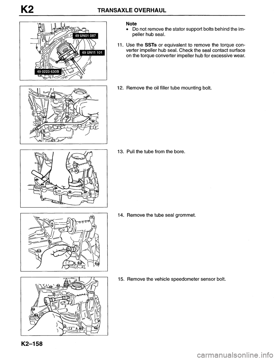 MAZDA MX-6 1996  Workshop Manual 