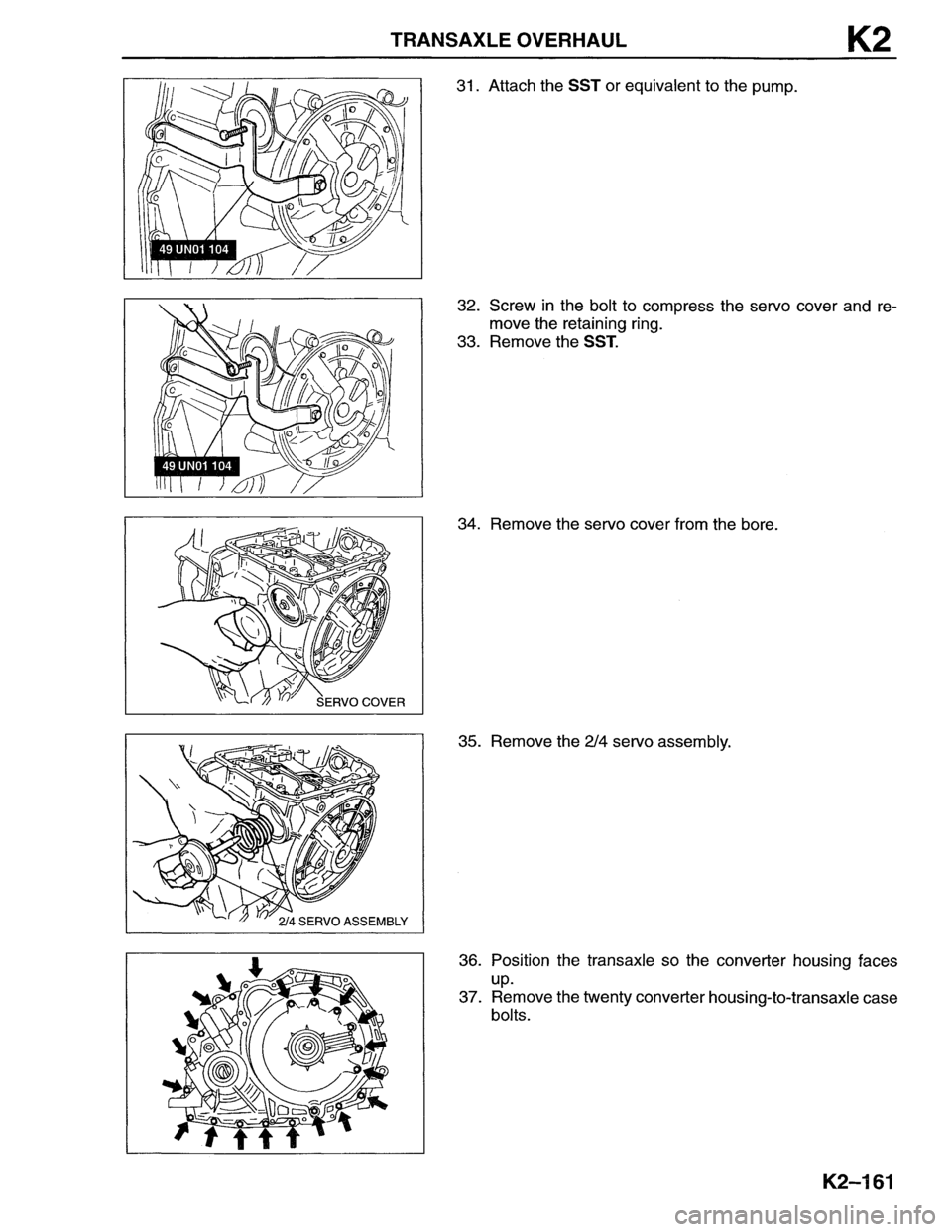 MAZDA MX-6 1996  Workshop Manual 