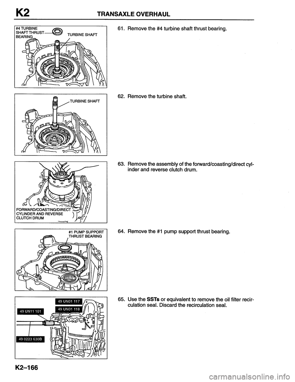 MAZDA MX-6 1996  Workshop Manual 
