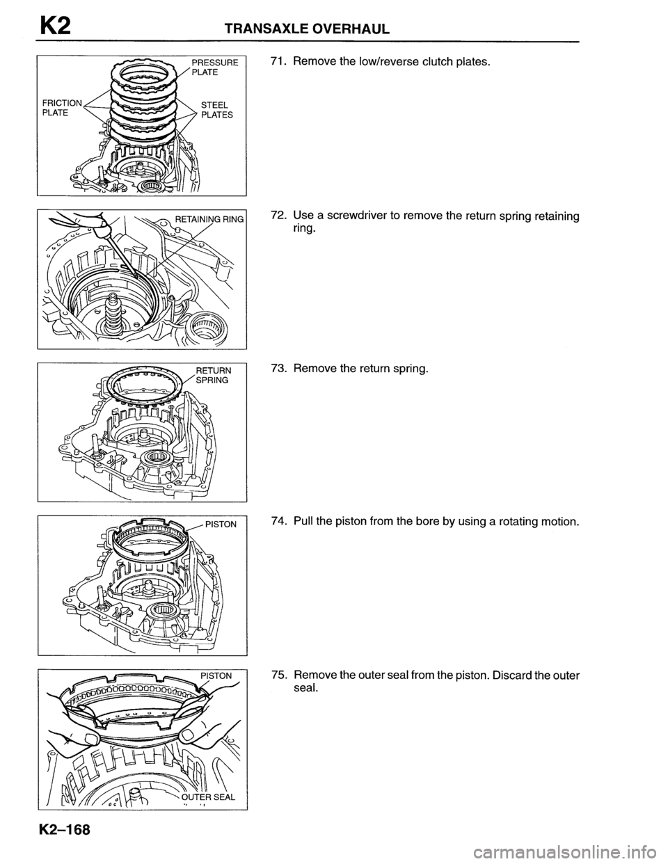 MAZDA MX-6 1996  Workshop Manual 