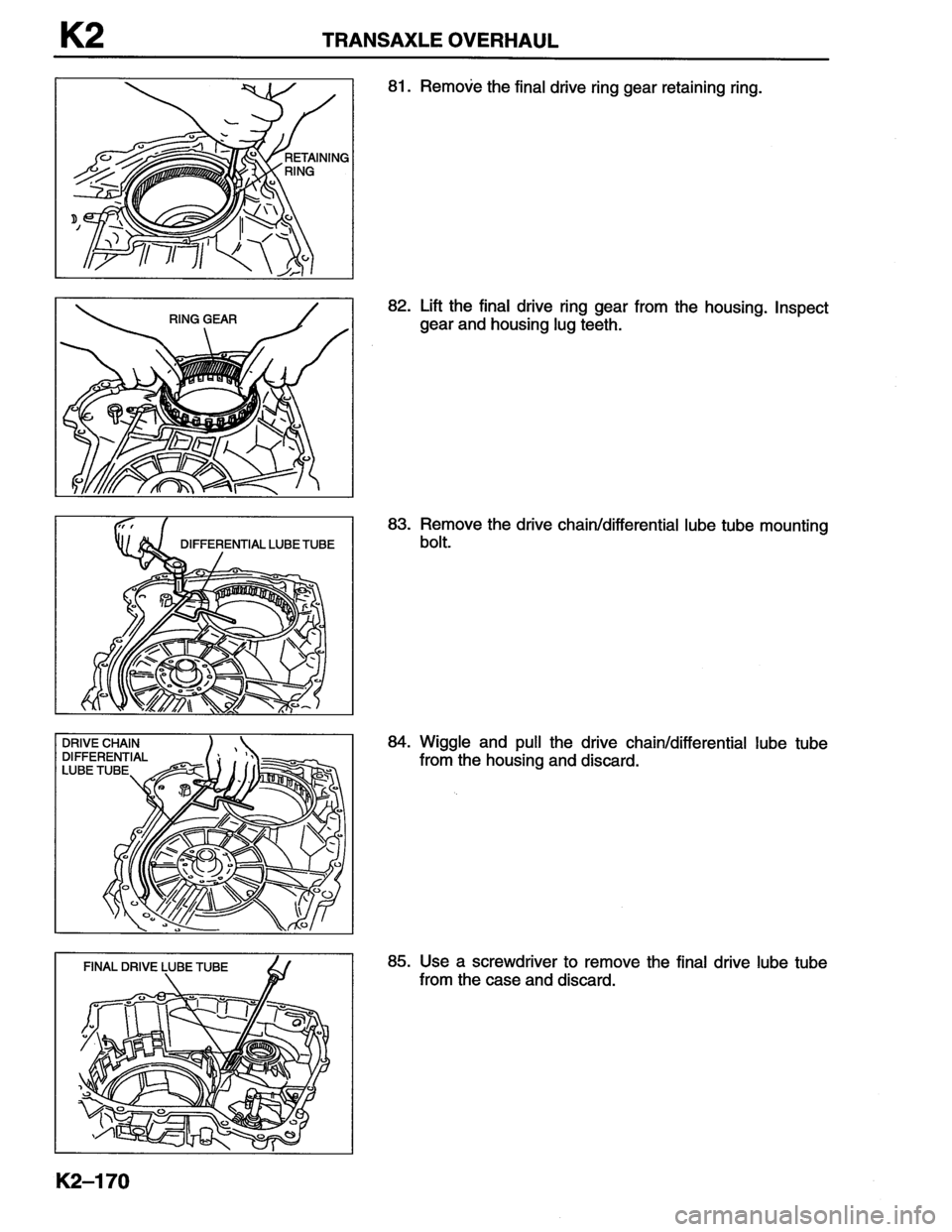 MAZDA MX-6 1996  Workshop Manual 
