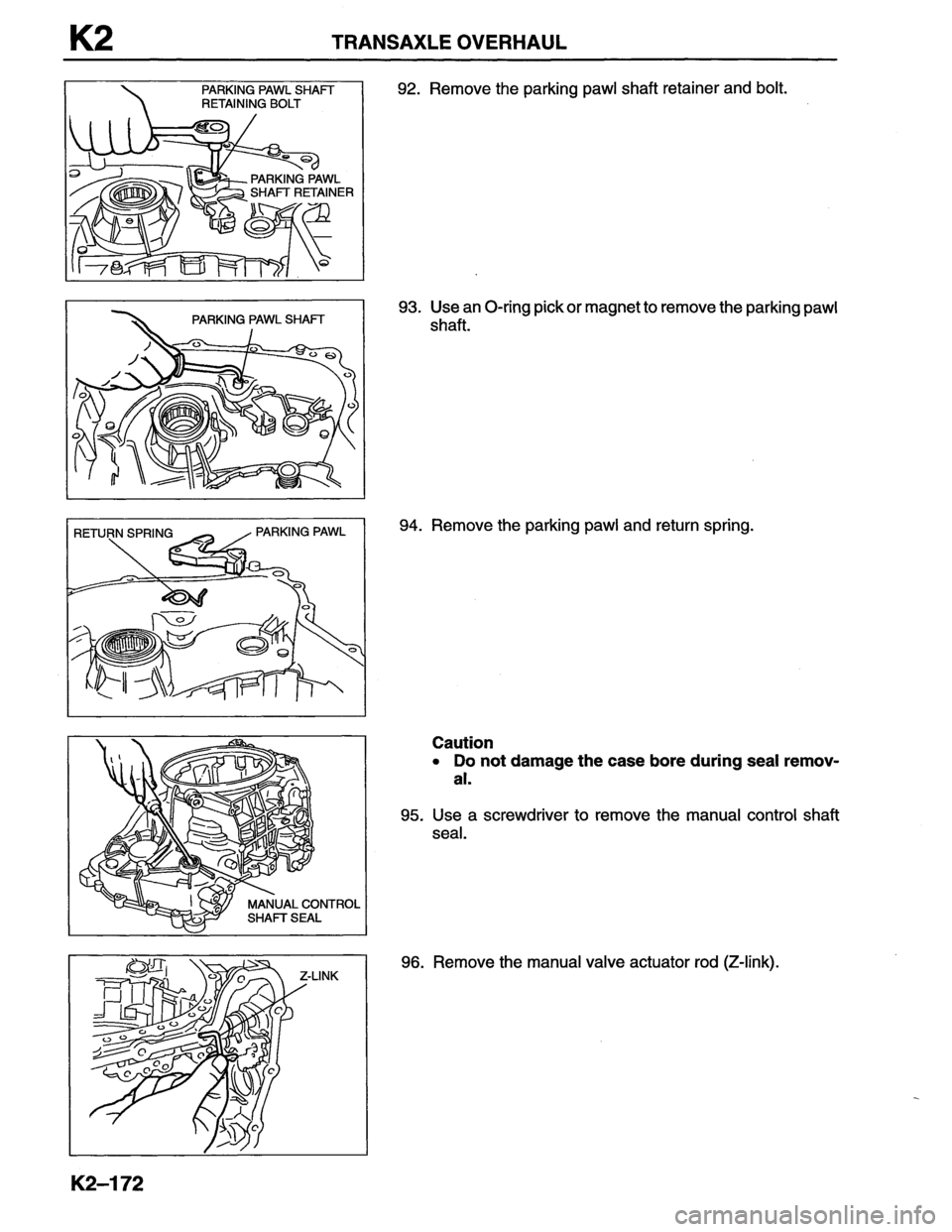 MAZDA MX-6 1996  Workshop Manual 