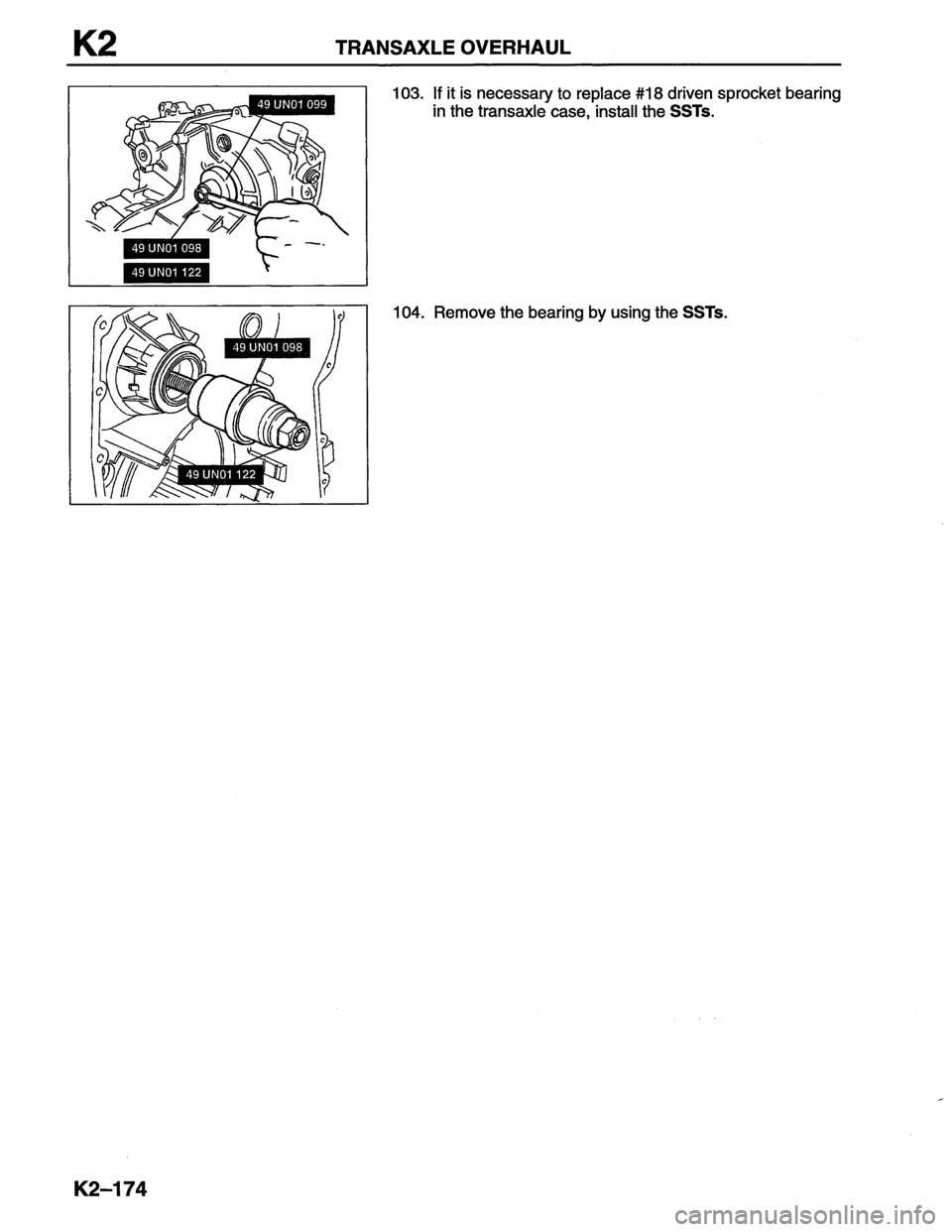 MAZDA MX-6 1996  Workshop Manual 