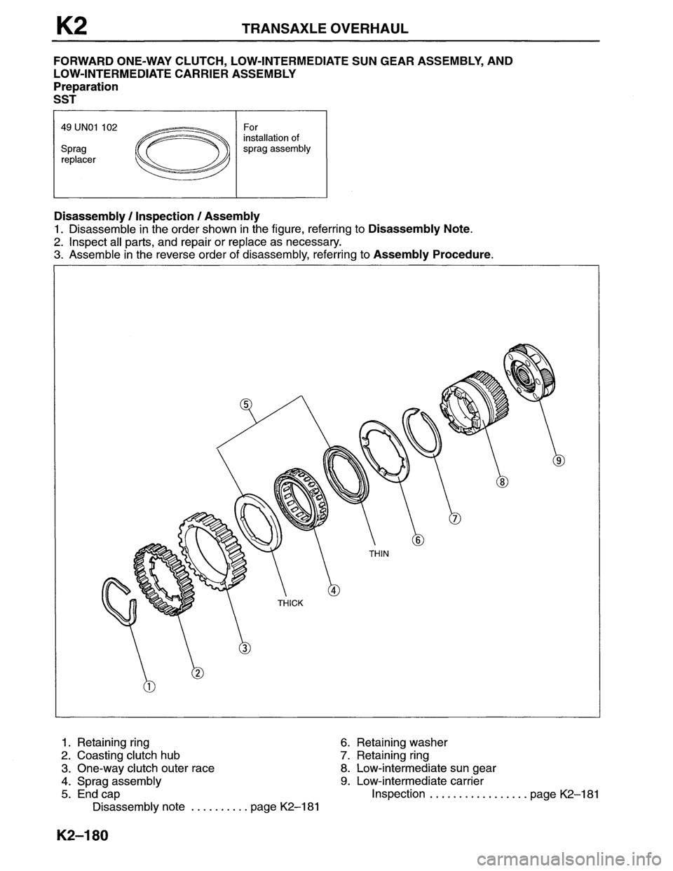 MAZDA MX-6 1996  Workshop Manual 