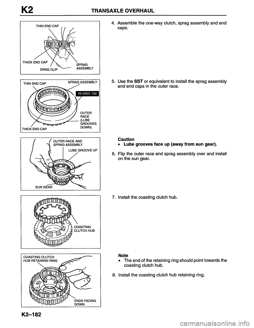 MAZDA MX-6 1996  Workshop Manual 