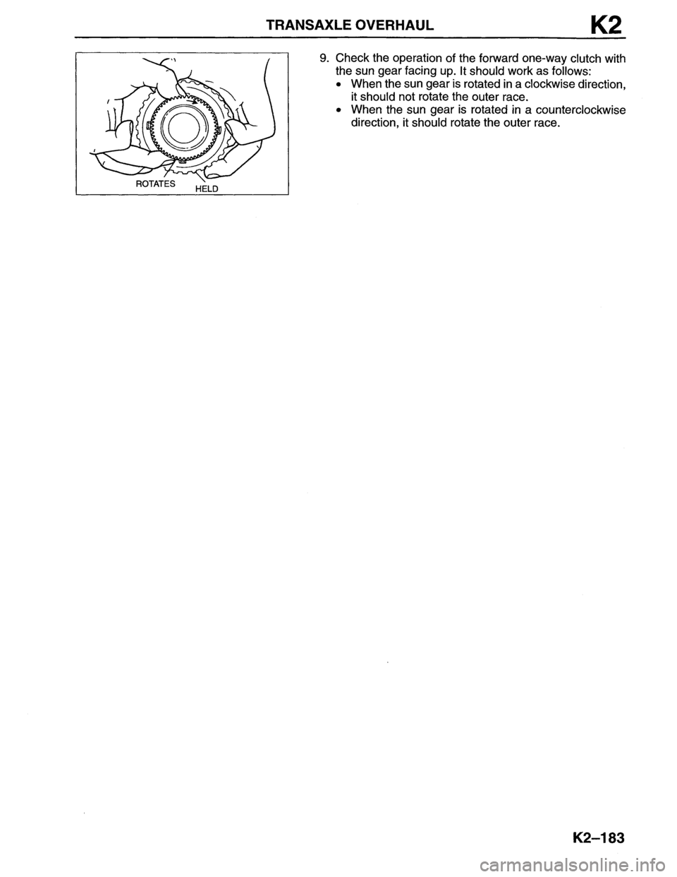 MAZDA MX-6 1996  Workshop Manual 