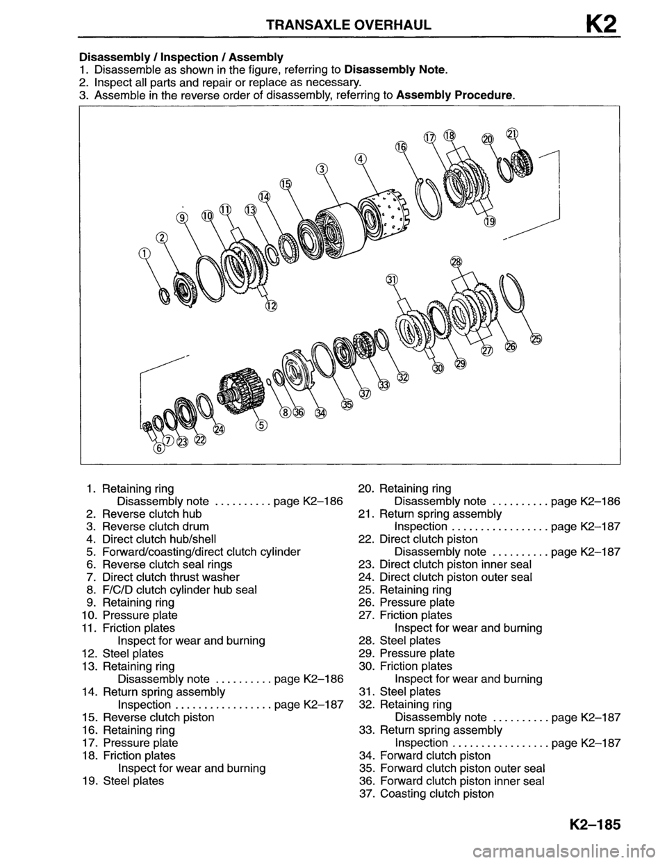 MAZDA MX-6 1996  Workshop Manual 