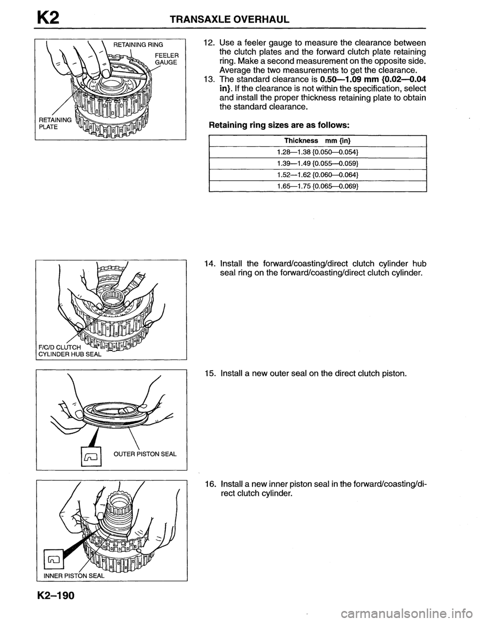 MAZDA MX-6 1996  Workshop Manual 