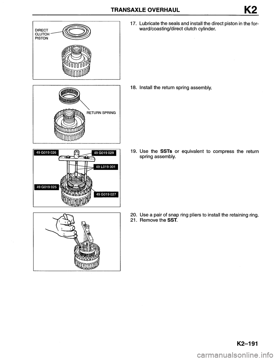 MAZDA MX-6 1996  Workshop Manual 