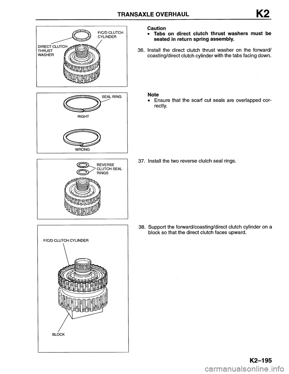 MAZDA MX-6 1996  Workshop Manual 