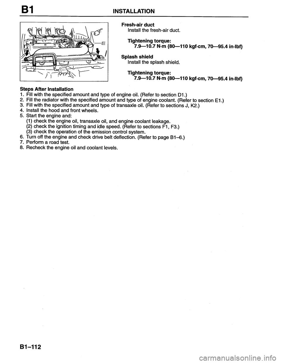 MAZDA MX-6 1996  Workshop Manual 
