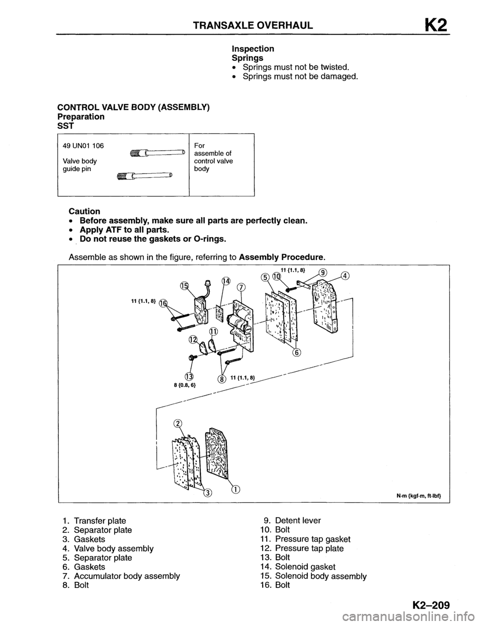 MAZDA MX-6 1996  Workshop Manual 