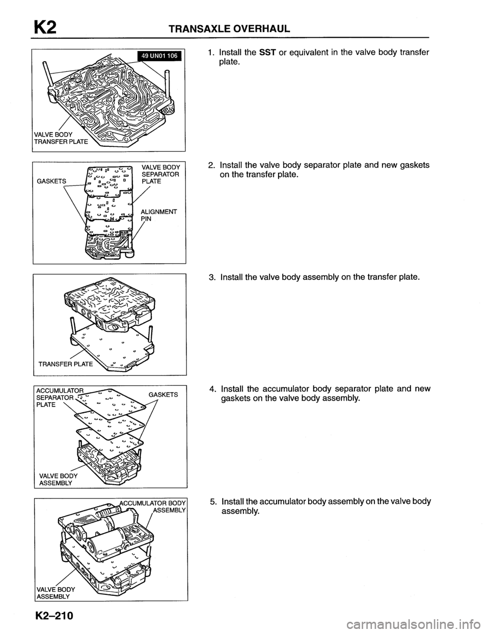 MAZDA MX-6 1996  Workshop Manual 