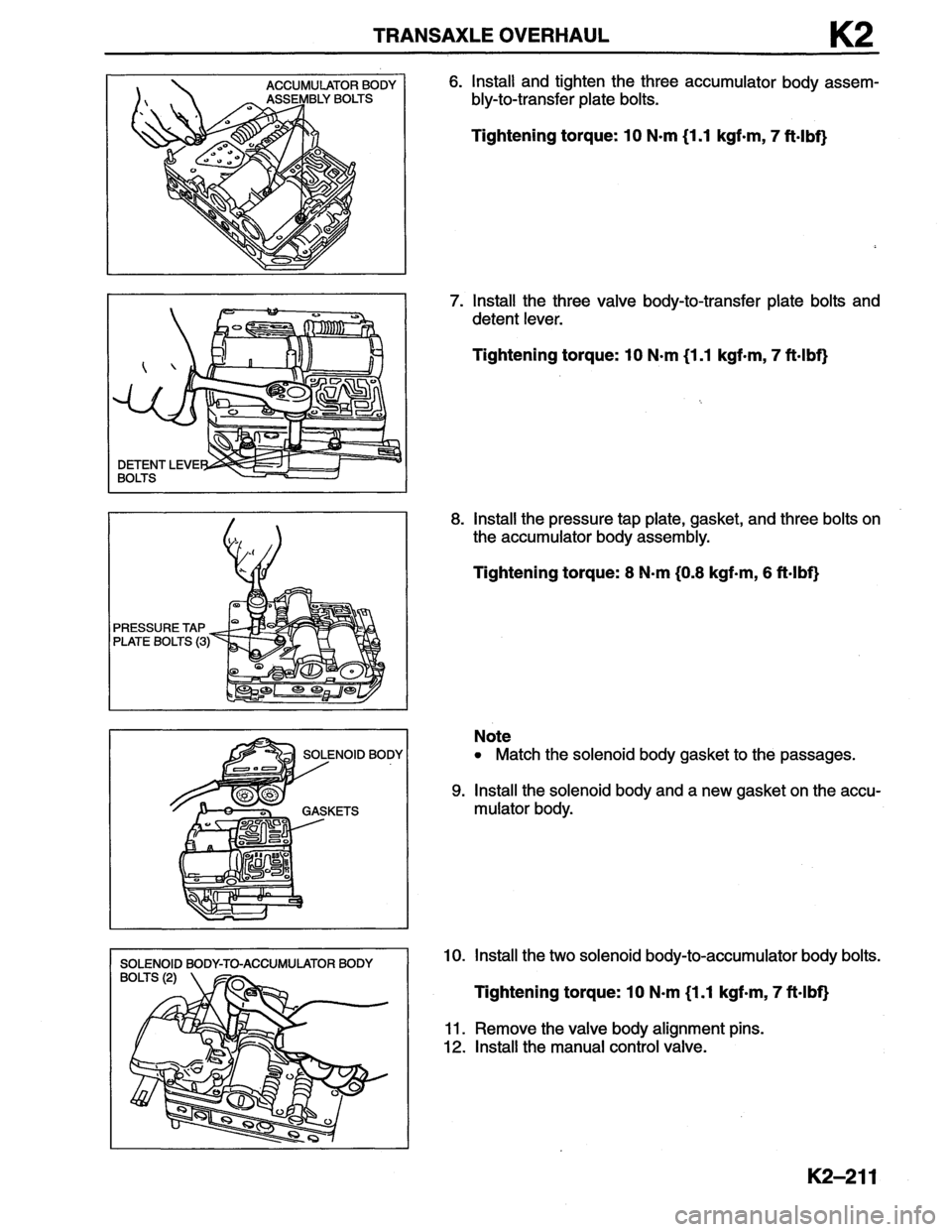 MAZDA MX-6 1996  Workshop Manual 
