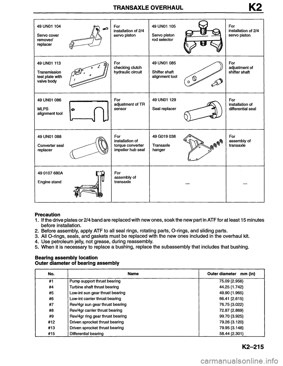 MAZDA MX-6 1996  Workshop Manual 
